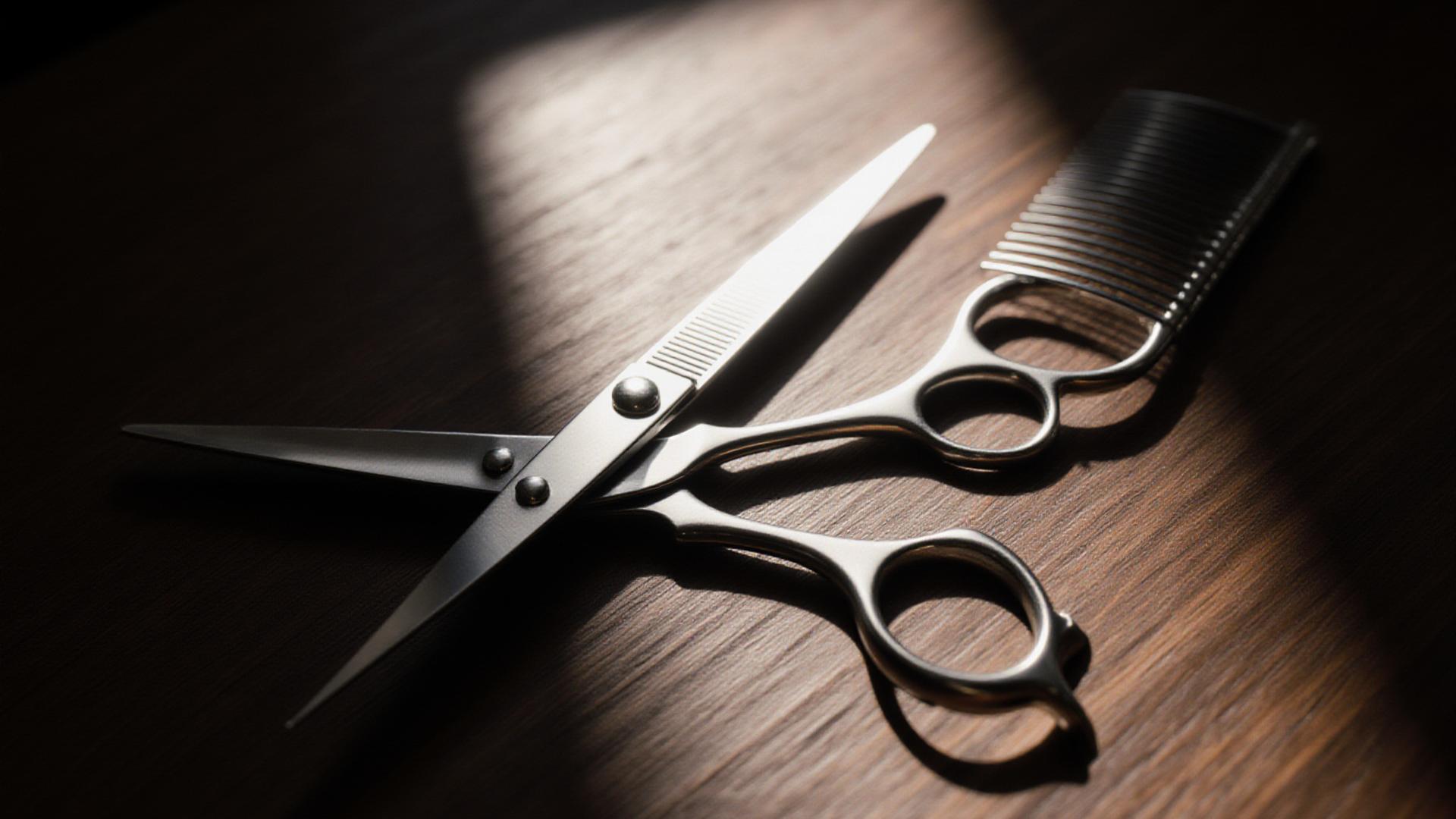Luxury grooming tools on an artisanal workbench