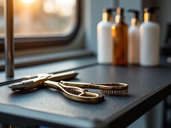 Adjustable electric grooming table with premium tools